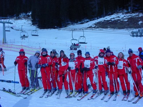 i rappresentanti della squadra di slalom dell'Università di Trento
