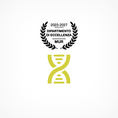 Logo di eccellenza e illustrazione di un icona DNA 