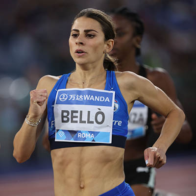 Foto Elena Bellò - studentessa TopSport atletica (corsa 800m)