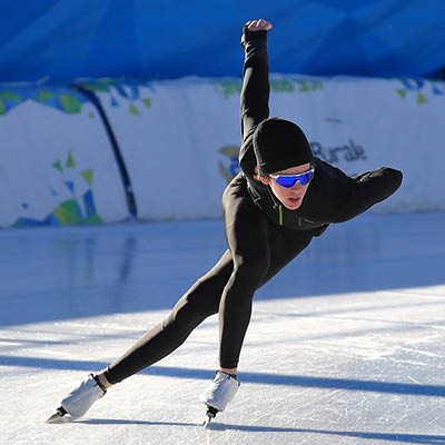 Foto Bernardi Gianluca - studente Top Sport pattinaggio di velocità su ghiaccio.