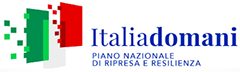 Logo Italiadomani, piano nazionale di ripresa e resilienza
