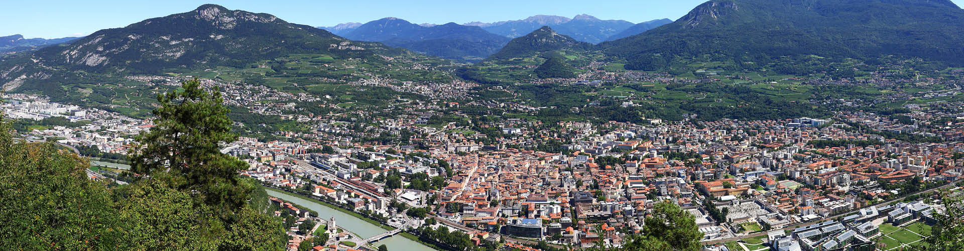 Vista aerea di Trento