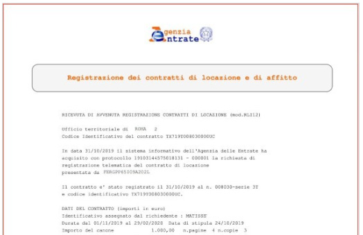 esempio di contratto di locazione