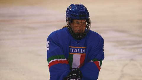 Emma Cereghini. Laurea in Gestione aziendale. Specialità: hockey su ghiaccio