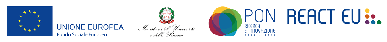 Striscia loghi programma REACT-EU PON