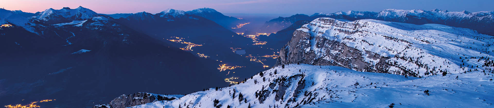 Vista aerea dalla cima della Paganella