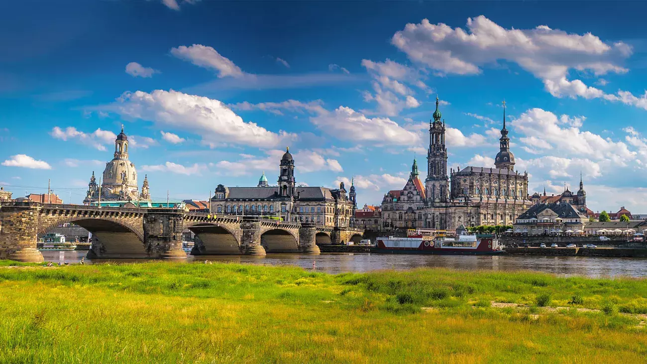 The ancient city of Dresden, Germany