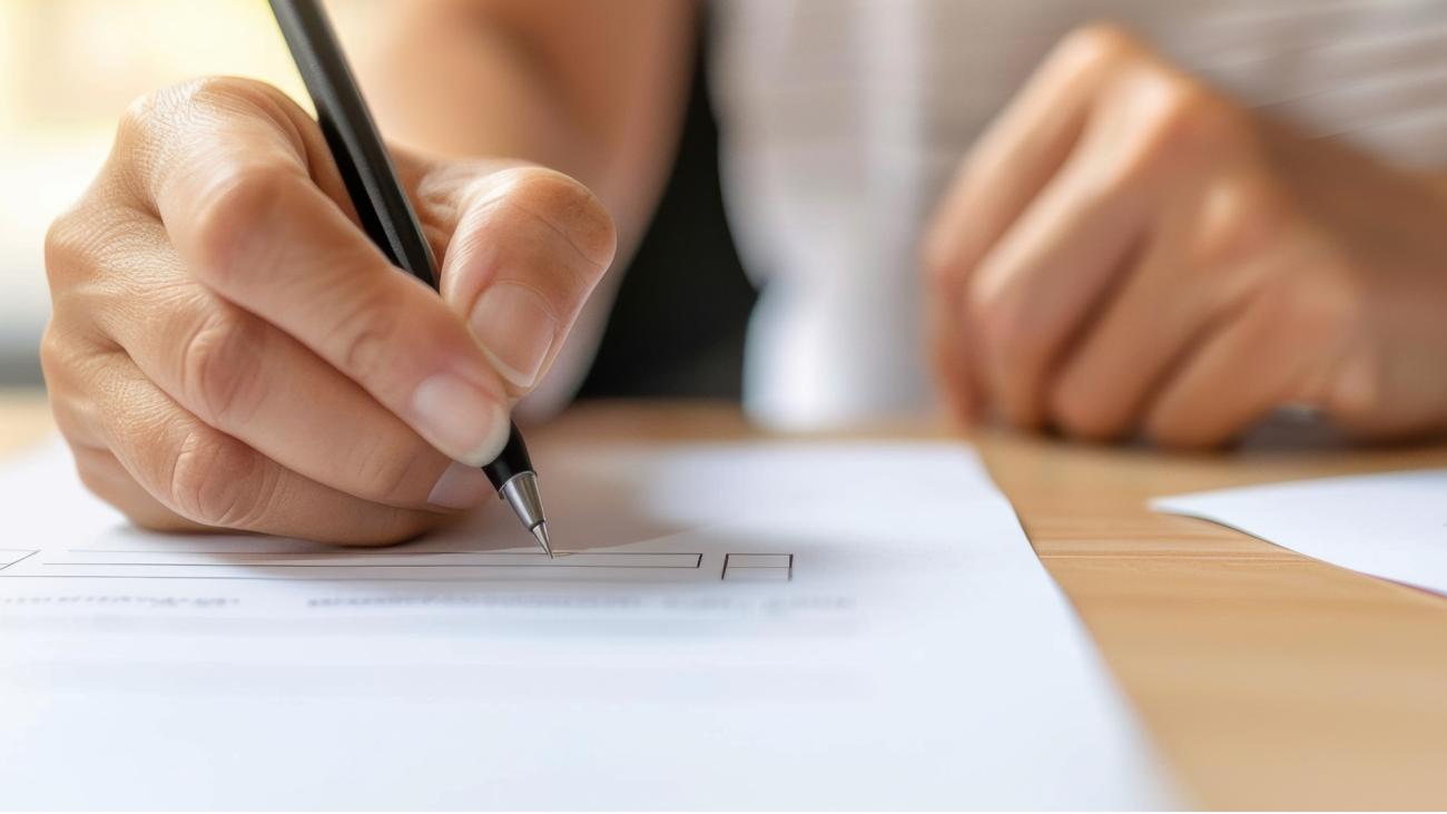 mani che scrivono che compilano modulo