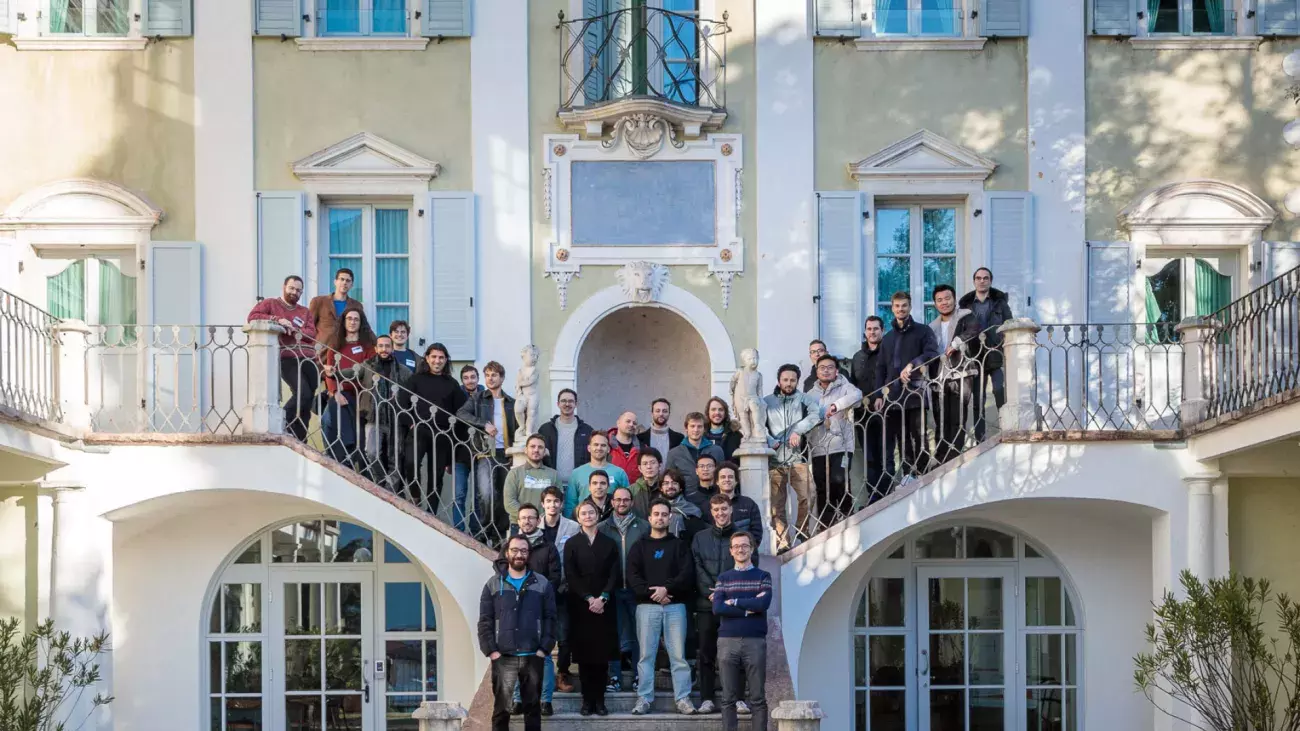 foto di gruppo partecipanti Winter School QML Villa Tambosi, Trento