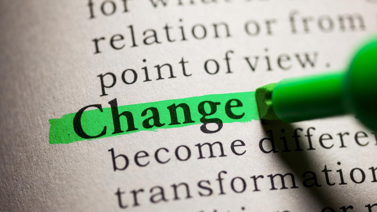 change scritta evidenziata con pennarello