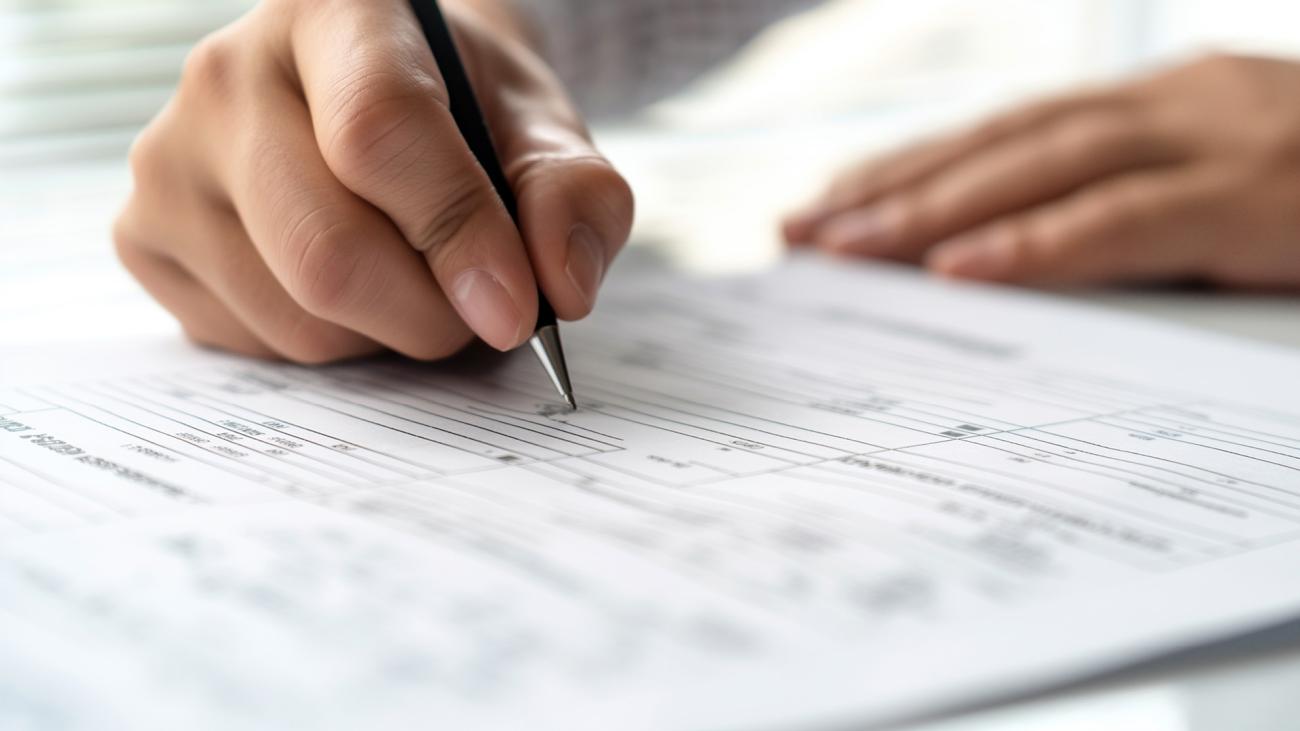mani che scrivono, compilazione di un modulo