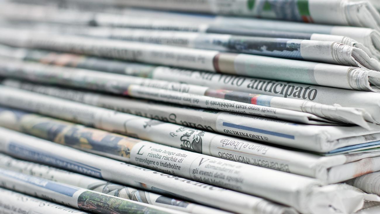 plico di quotidiani