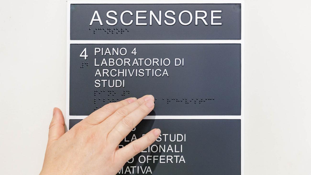 scritte per non vedenti