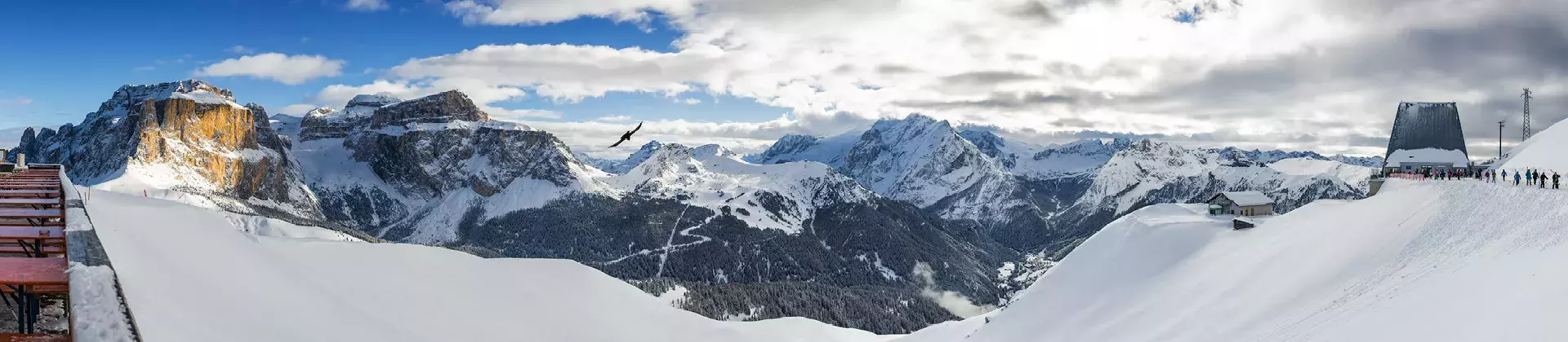 View of the Dolomites, Val di Fassa