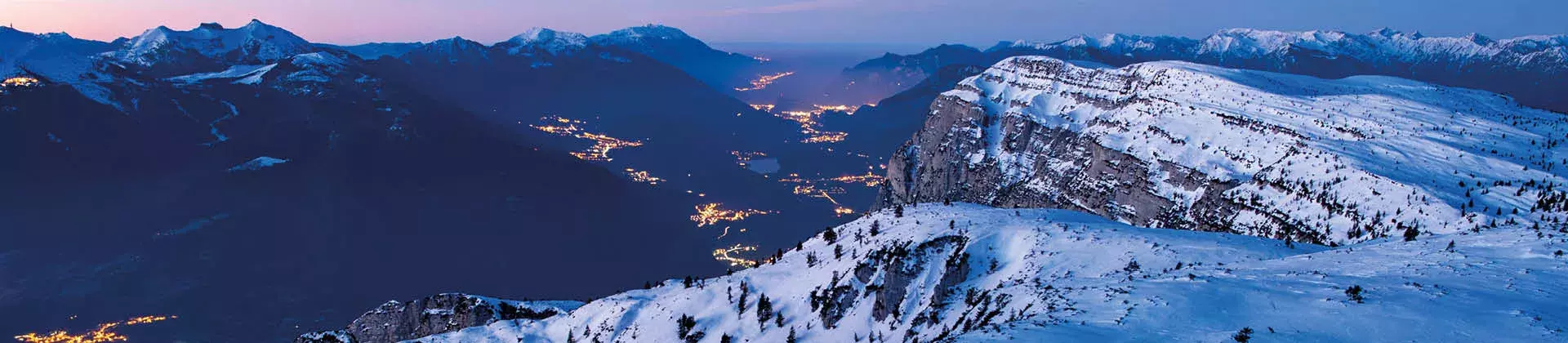Vista aerea dalla cima della Paganella
